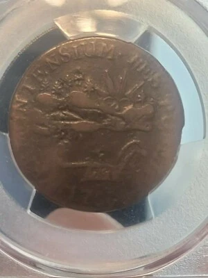 1786 Vermont Landscape Copper VERMONTENSIUM Genuine-VF Details - Image 1 of 3