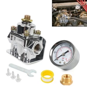 Low Fuel Pressure Regulator Gauge Kit Holley Carburetor Carb Quick Fuel 12-804 - Picture 1 of 11