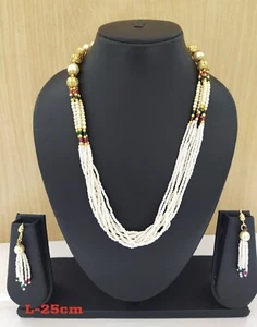 Joyería de moda india Kriya Moti Mala Set Bollywood Étnico Enchapado en Oro Joyería - Imagen 1 de 1