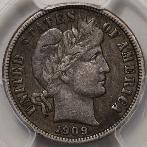 1909-S Barber Dime PCGS VF-35 - Very Tough! Cover