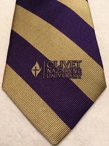 OLIVET Nazarene UNIVERSITY Tigers TIE Necktie VESI Neckwear NWT FREE SHIP - Picture 1 of 2
