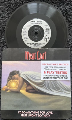 Meat Loaf – I'd Do Anything For Love (But I Won't Do That) 7'' TESTED VG+ VIDEO - Image 1 of 4