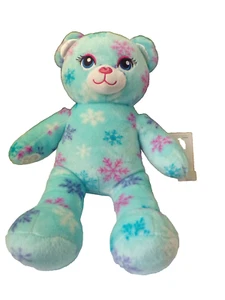 Build A Bear Blue Snowflake Plush Bear 16" - Picture 1 of 2