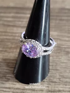 ๐ Bomb Party RBP6145 "Live For Today" Taglia 9 Cubic Zirconia Rodiato ๐ - Foto 1 di 6