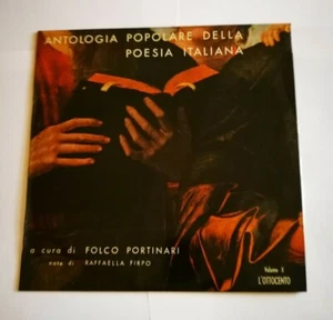 ANTOLOGIA POPOLARE DELLA POESIA ITALIANA VOL X - L'OTTOCENTO- LP FONIT 1973 - Picture 1 of 3