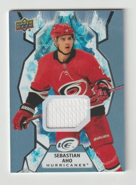 21/22 UD ICE SEBASTIAN AHO #71 I GAME USED JERSEY NRMT