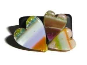 Sobral Insensato Coracao 3 Heart Amor Love Rainbow Artist Made Ring Size 9.5 - Picture 1 of 7