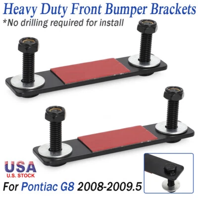 For 2008-2009.5 Pontiac G8 Heavy Duty Front Bumper Brackets - 2PCS/SET Bolt-On Foto 1 de 4