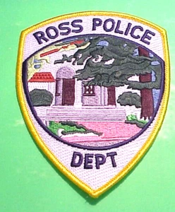 ROSS  CALIFORNIA  CA  4 7/8"  POLICE PATCH  FREE SHIPPING!!! - Picture 1 of 1