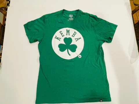 BOSTON CELTICS Men's Kemba Walker Green Graphic Short Sleeve T Shirt Medium Cover