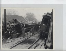 1934 SAN GABRIEL CA TRAIN WRECK PHOTO VINTAGE ORIGINAL 7X9