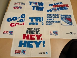 Lot of SEVEN NY Rangers Rally Towels 2015 Playoffs MSG Rangerstown - Picture 1 of 8