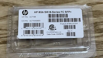 HP AJ716B 8GB SW B-Series Fibre Channel SFP+ Transceiver Module 468507-001 - Image 1 of 4