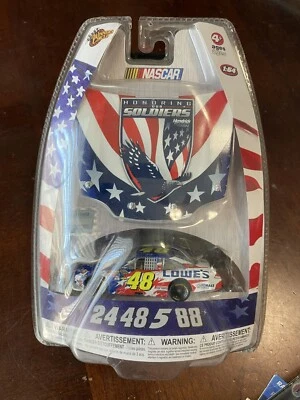 2010 Jimmie Johnson Lowes Honoring Our Soldiers 1:64 scale car WC Winners Circle - Image 1 of 2