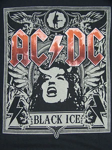 NEW AC/DC BLACK ICE MENS T-SHIRT SMALL - Picture 1 of 2