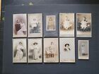 Photos anciennes 1900.1910 portraits ( lot de 10 pièces )