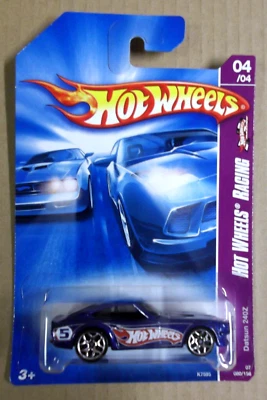 Datsun 240Z  Blue   Hot Wheels Racing 2007   New on Sealed Card - image 1 of 3