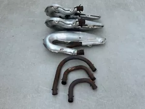 1998 Ski-Doo Formula III 600 Exhaust Pipes Expansion Chambers Mid Tail Pipes SET - Picture 1 of 8
