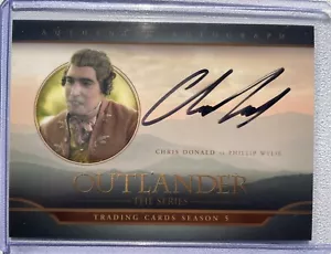 2023 Outlander Season 5 Autograph Trading Card Chris Donald CH as Phillip Wylie - Picture 1 of 2