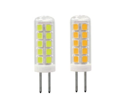 6pcs G4 Bi-Pin T3 LED Light 2W 12V 31-2835 Lamp Ceramics Light White/Warm Bulb - Image 1 of 4