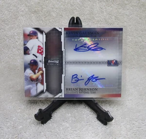 KEVIN GAUSMAN 2011 Bowman Sterling DUAL AUTO Rookie Card Serial #175/299 JAYS - Foto 1 di 7