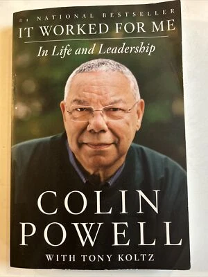 GENERAL COLIN POWELL SIGNED  BOOK-  IT WORKED FOR ME-2012 Paperback Bookplate - Image 1 of 4