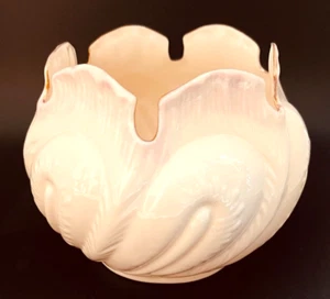 MACETA DE NÍQUEL IRLANDÉS BELLEEK / PLATO DE CARAMELO / SOPORTE PARA VELAS - 7a Marca de Oro - Imagen 1 de 5