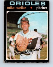 VINTAGE BASEBALL CARD OPC 1971 BALTIMORE ORIOLES MIKE CUELLAR  NO29