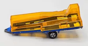 Majorette 1980s Aeroplane Glider Trailer Blue/Orange DieCast Vehicle 1:52 France - Picture 1 of 6