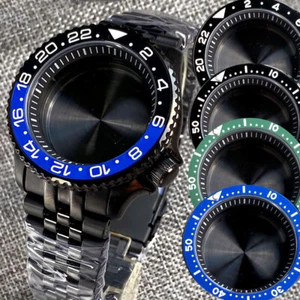 Estuche de reloj fotovoltaico negro vidrio zafiro 20ATM 42 mm apto para SKX 007 NH34 NH35 NH36 2824 - Imagen 1 de 15