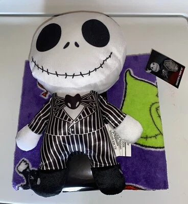 Nightmare Before Christmas Jack Skellington 40”x50” Blanket W/ Pillow - Image 1 of 4