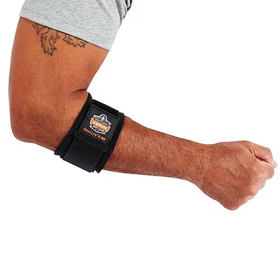 Ergodyne 500 Elbow Support, Neoprene, Nylon, Polyester, Pull-Over, Black, Size S - Image 1 of 3