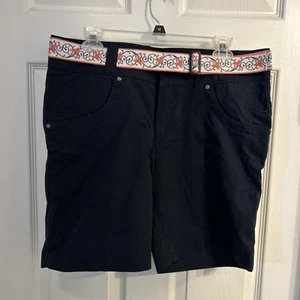 Cabela's Damen Ultimate Outdoor Shorts Oxford mit Gürtel - Größe 10 Navy - Bild 1 von 7