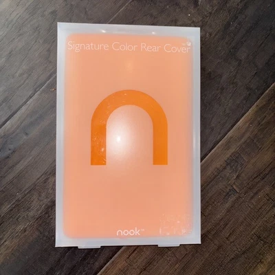 Barnes and Noble protective Rear cover for Nook wifi & Nook 3g Orange - Image 1 of 3