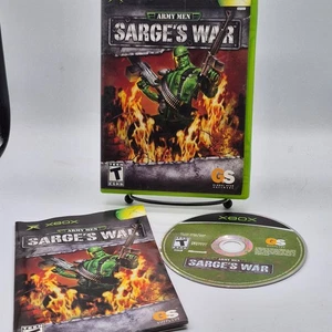 MICROSOFT XBOX ARMY MEN SARGE'S WAR ~ VIDEOSPIELANLEITUNG & HÜLLE ~ KOMPLETT - Bild 1 von 2