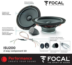 Focal ISU200 2 vías 20 cm componentes sistema de altavoces 8 pulgadas, 160... - Imagen 1 de 10