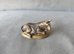 Fontanini Nº 5 Burro Sentado 1989 Depose Italia 1989 1,25 pulgadas - Imagen 1 de 5