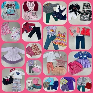 Riesiges American Girl OG gemischtes 18 Zoll Puppenkleidung Outfit Hosen Kleider Pyjamas Shirt Paket - Bild 1 von 22