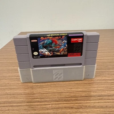 Street Fighter II 2 Super Nintendo SNES 1992 Authentic Game Cartridge Tested - Image 1 of 3