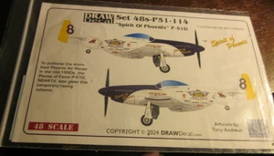 Draw Decal 1/48 P-51D "Spirit of Phoenix" Rennflugzeug - Bild 1 von 2