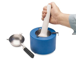 SP Bel-Art® Flüssigstickstoffgekühlter Mörtel Edelstahl Schöpfkelle und Reservoir - Bild 1 von 3