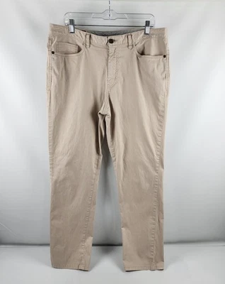 Pantalones Johnston & Murphy Para Hombre XXL Beige XC4 Extrema Comodidad Calce Ajustado (36x31) Foto 1 de 4