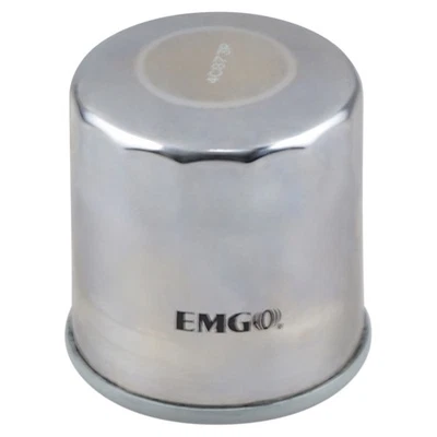 Emgo Micro-Glass Oil Filter-Chrome for 2008-2010 Yamaha RX10MT Apex MTX - Image 1 of 3