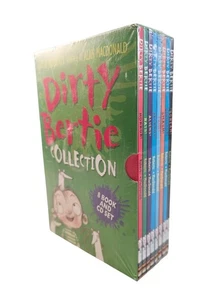 Dirty Bertie Collection 8 Book and CD Set [New/Minor Damage] Alan Macdonald - Picture 1 of 10