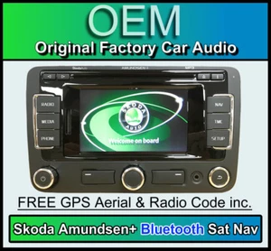 Skoda Fabia Navigazione,Vivavoce Bluetooth,Amundsen Navigatore Satellitare Auto - Foto 1 di 8