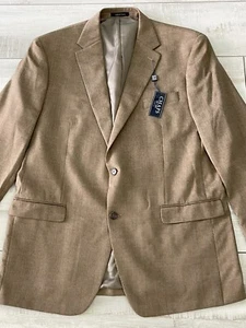 Chaps Herren beige hellbraun kariert 46L Blazer Sportmantel neu mit Etikett NEU! - Bild 1 von 13
