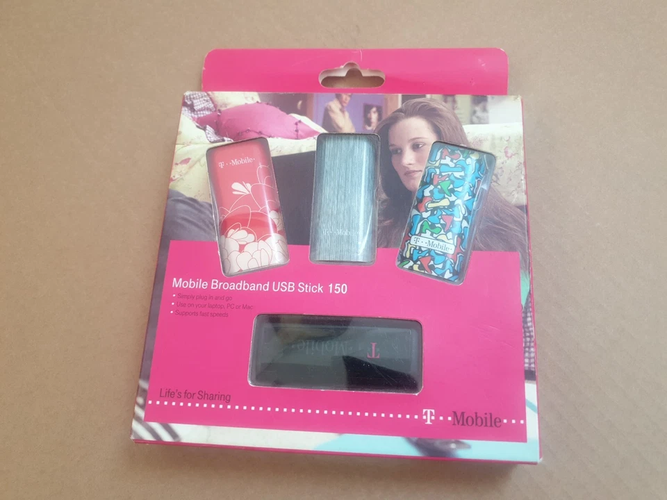 T-Mobile 150 Broadband 3G USB Stick Windows Mac Internet 4GB Wireless Device  - Image 1 of 4