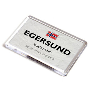 FRIDGE MAGNET - Egersund - Rogaland - Norway - Lat/Long