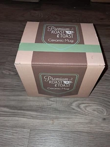 Taza Premium para tostar y tostar negra con trébol de 3 hojas taza de pipa de café de cerámica nueva en caja - Imagen 1 de 3
