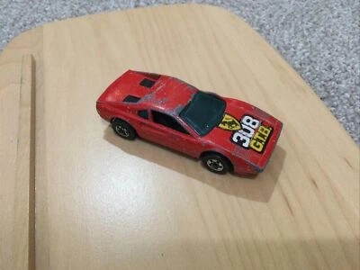 1977 Hot Wheels Black Wall, Race Bait 308, Ferrari 308 GTB, Metal Base, HongKong - Image 1 of 4